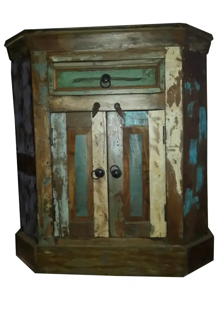 Reclaimed Wood Vintage Side Board with 1 Drawer & 2 Doors - popular handicrafts